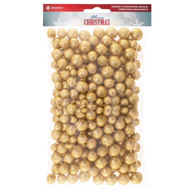 Kulki styropianowe Springos 20g brokatowe złote 1 szt.