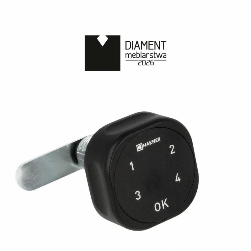 Zamek elektroniczny Roxi-C Hakner szyfrowy czarny L-30mm - 1 szt.