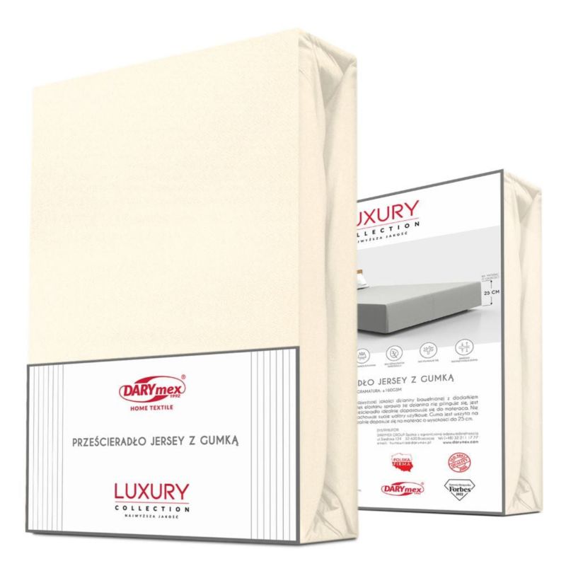 Prześcieradło jersey z elastanem z gumką Darymex 200x220 kolor ekologia 1 szt.