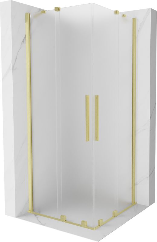 Kabina prysznicowa rozsuwana Mexen Velar szron złoty szczotkowany 1 szt.