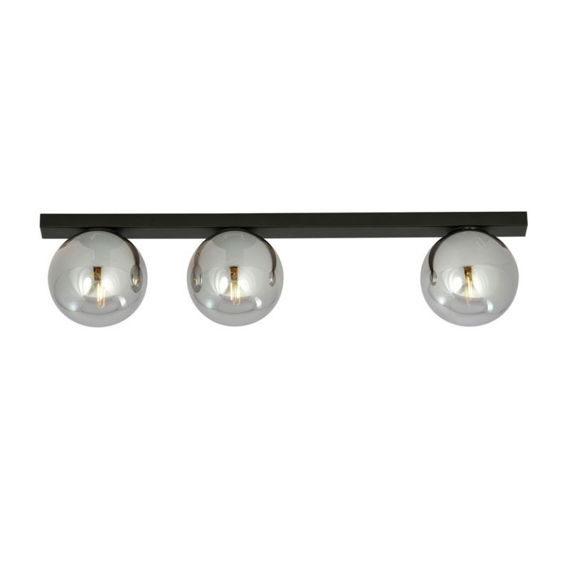 Lampa sufitowa wisząca Emibig Fit 2158 czarno-grafitowa 70 cm szerokości 3xE14 x 10W 1 szt.