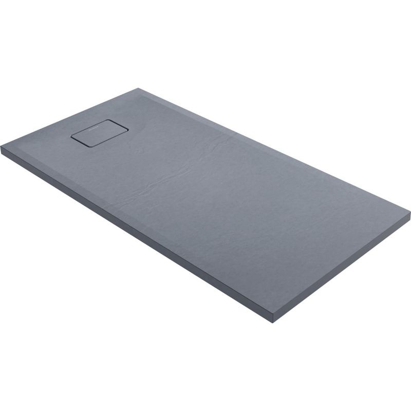 Brodzik prostokątny 140x70 cm Oltens Bergytan RockSurface szary beton bez syfonu, 1 szt.