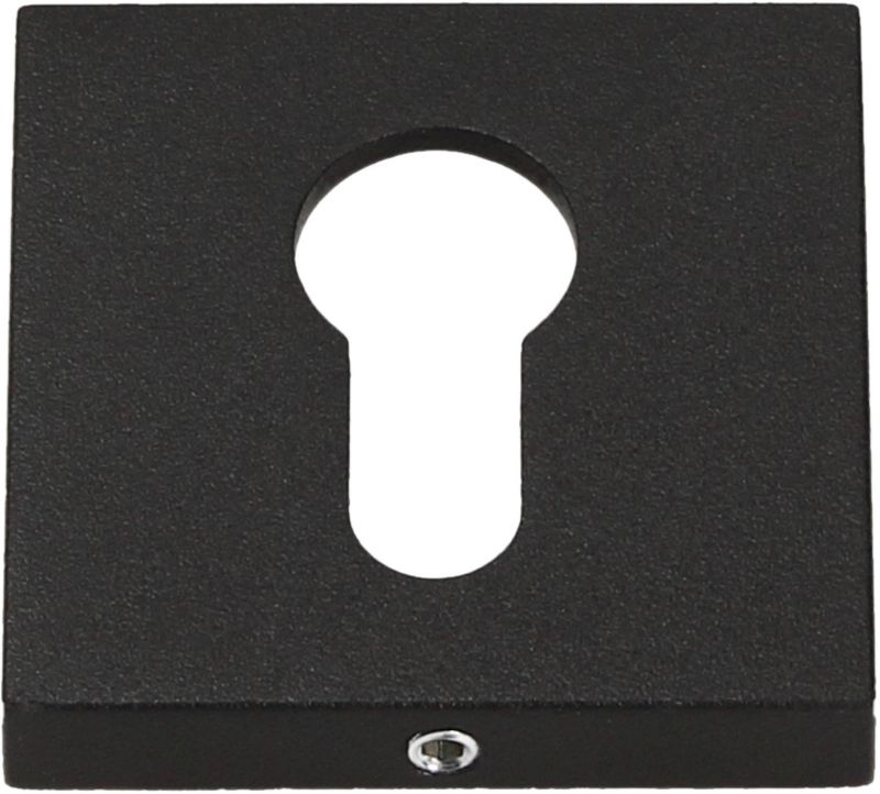 Szyld drzwiowy Gamet Organic dolny na wkładkę kwadratowy czarny struktura