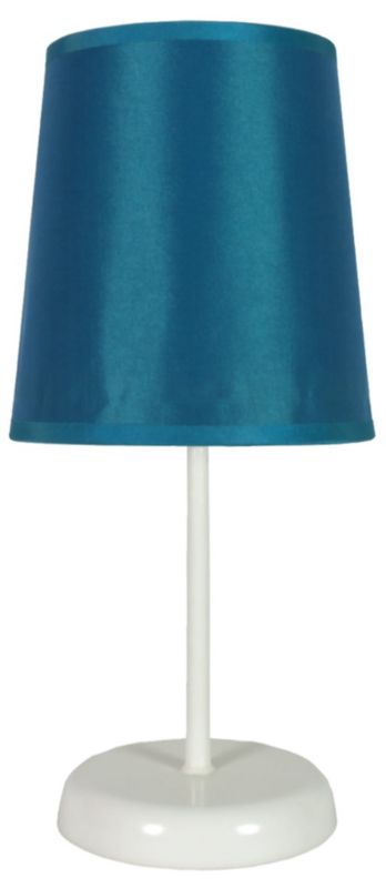 Lampa stołowa Candellux Gala biało-niebieska 1 x E14 x 40W IP20 wym: 31 x 14 cm tkanina - 1 szt.
