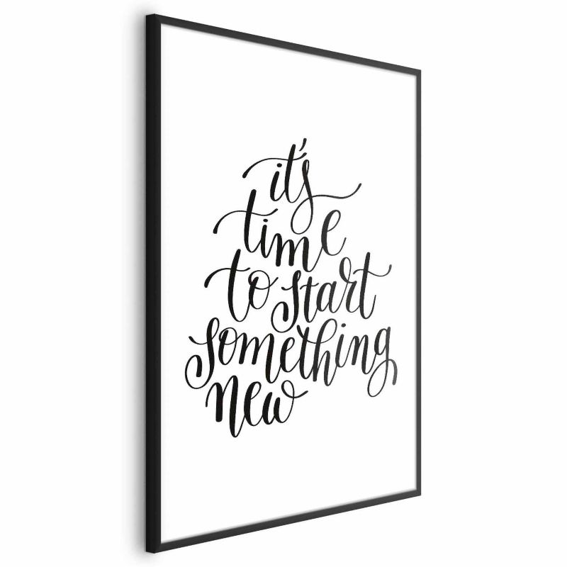 Plakat Artgeist Something new 29,7x42 cm z ramą czarną 1 szt