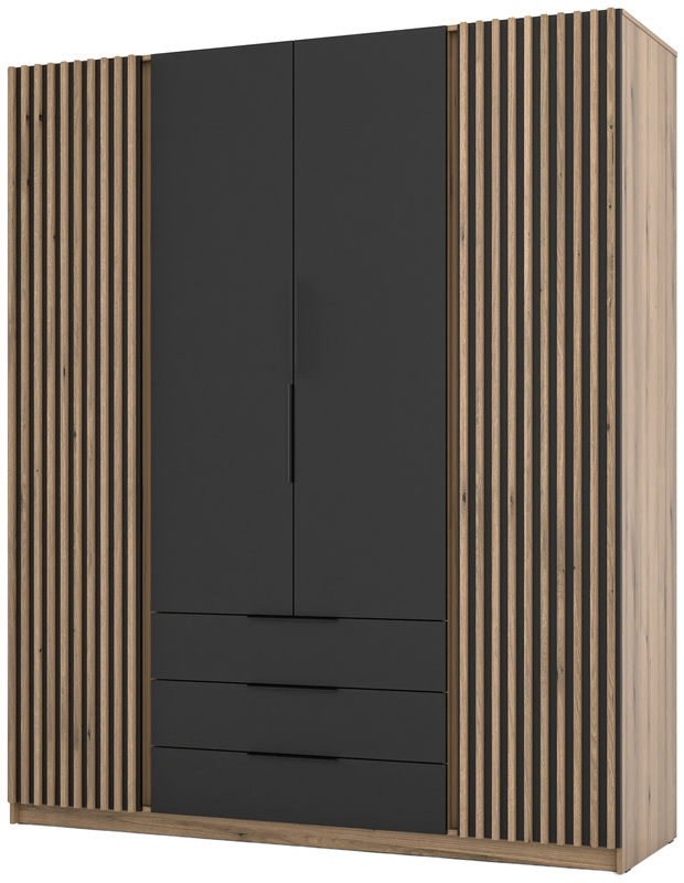 Szafa z lamelami do sypialni 200 cm KARAT