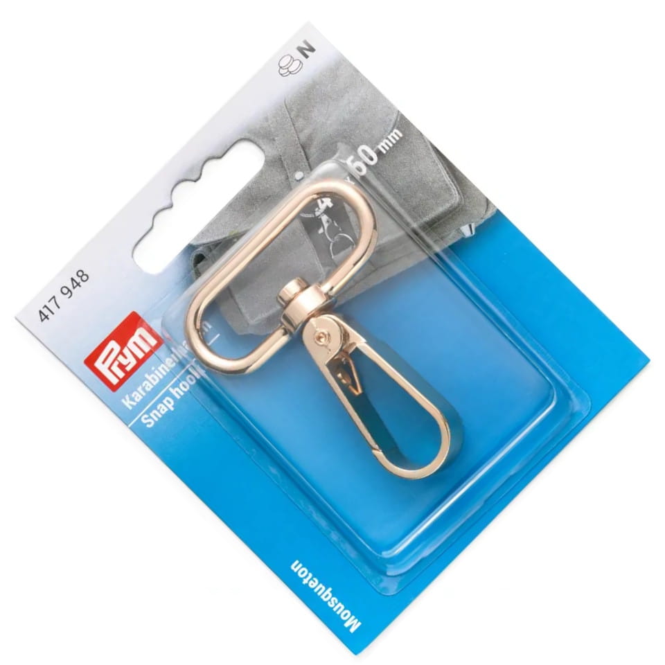 karabińczyk 40 x 60mm złoty PRYM 417948 .