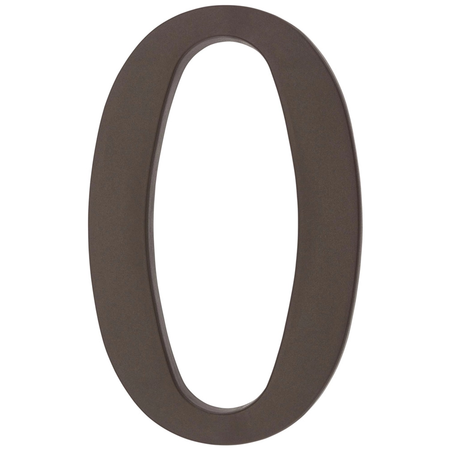 Metro Cyfra 0 plastikowa brązowa wys. 18cm