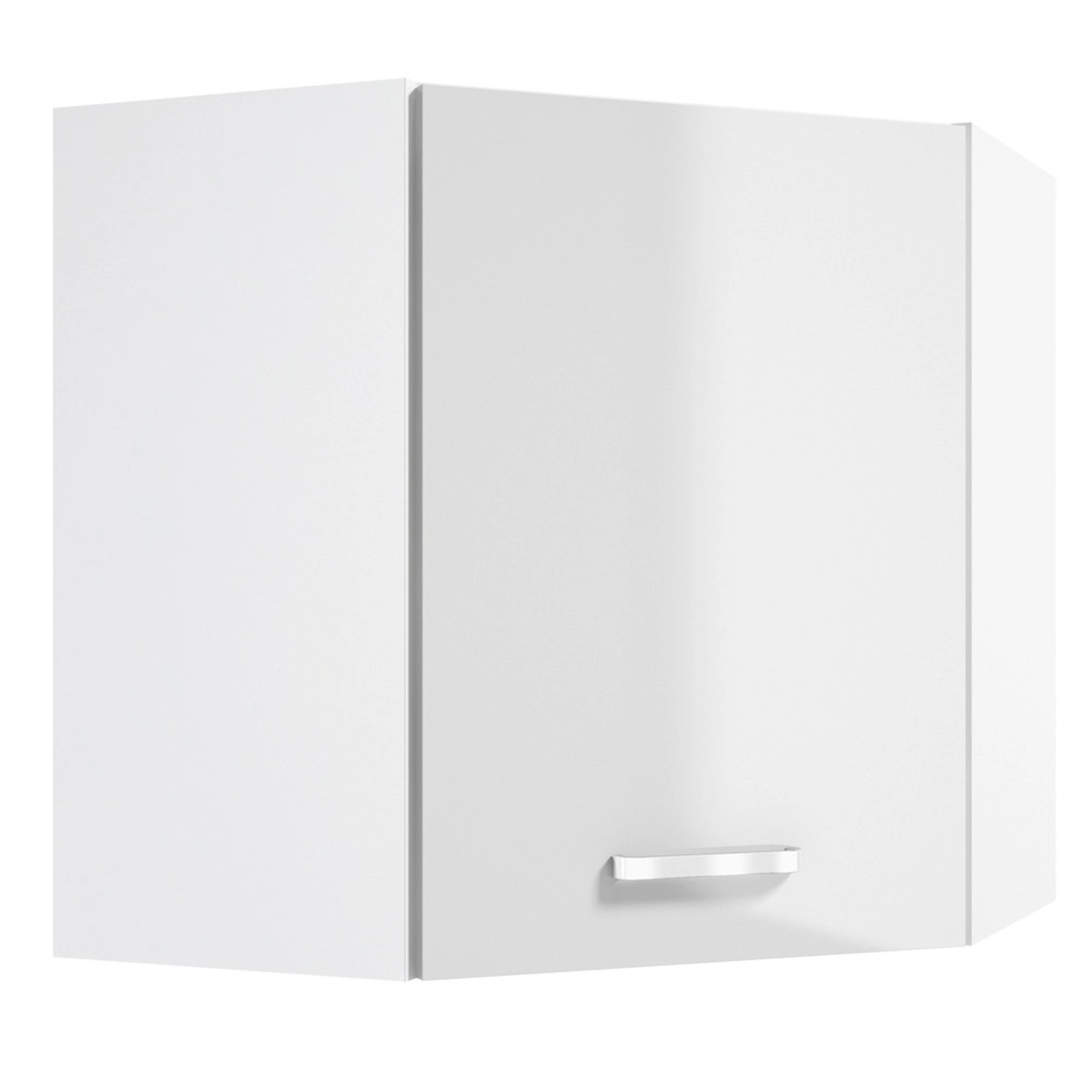 Defra Szafka kuchenna górna narożna NAPOLI biel/chrom 60 cm