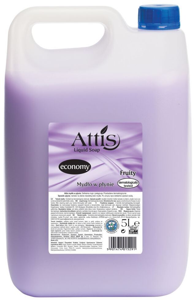 Mydło w płynie Attis Fruity, owocowy, zapas, 5l