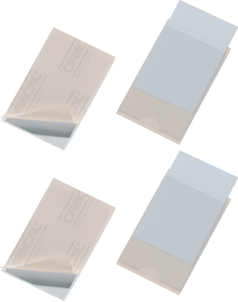 2x Kieszeń samoprzylepna Durable Pocketfix, 90x57mm, otwarcie z boku, 10 sztuk, transparentny