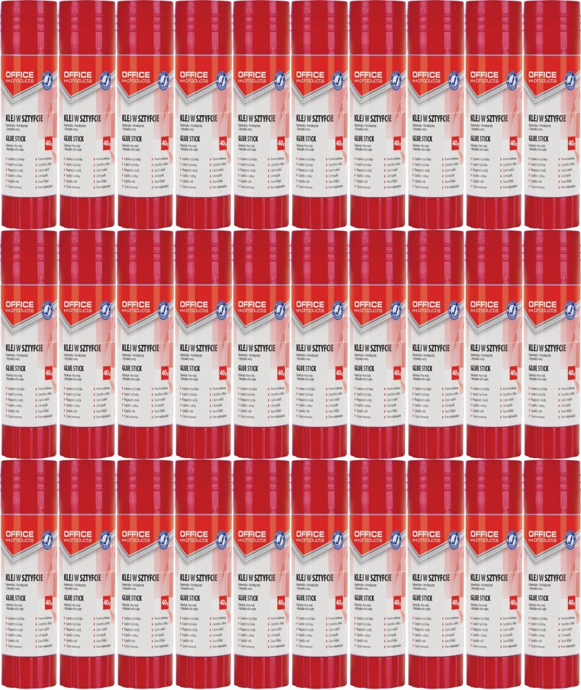 36x Klej biurowy Office Products, w sztyfcie, 40g