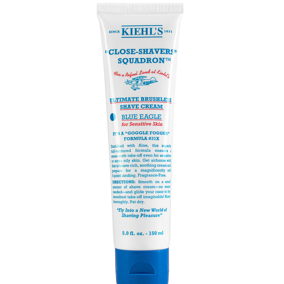 Kiehl's Ultimate Brushless Shave Cream Blue Eagle - Krem do golenia dla skóry wrażliwej 150 ml Tubka