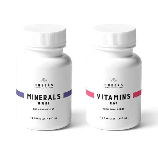 Cheers - vitamins day and minerals night, 2x30 kapsułek