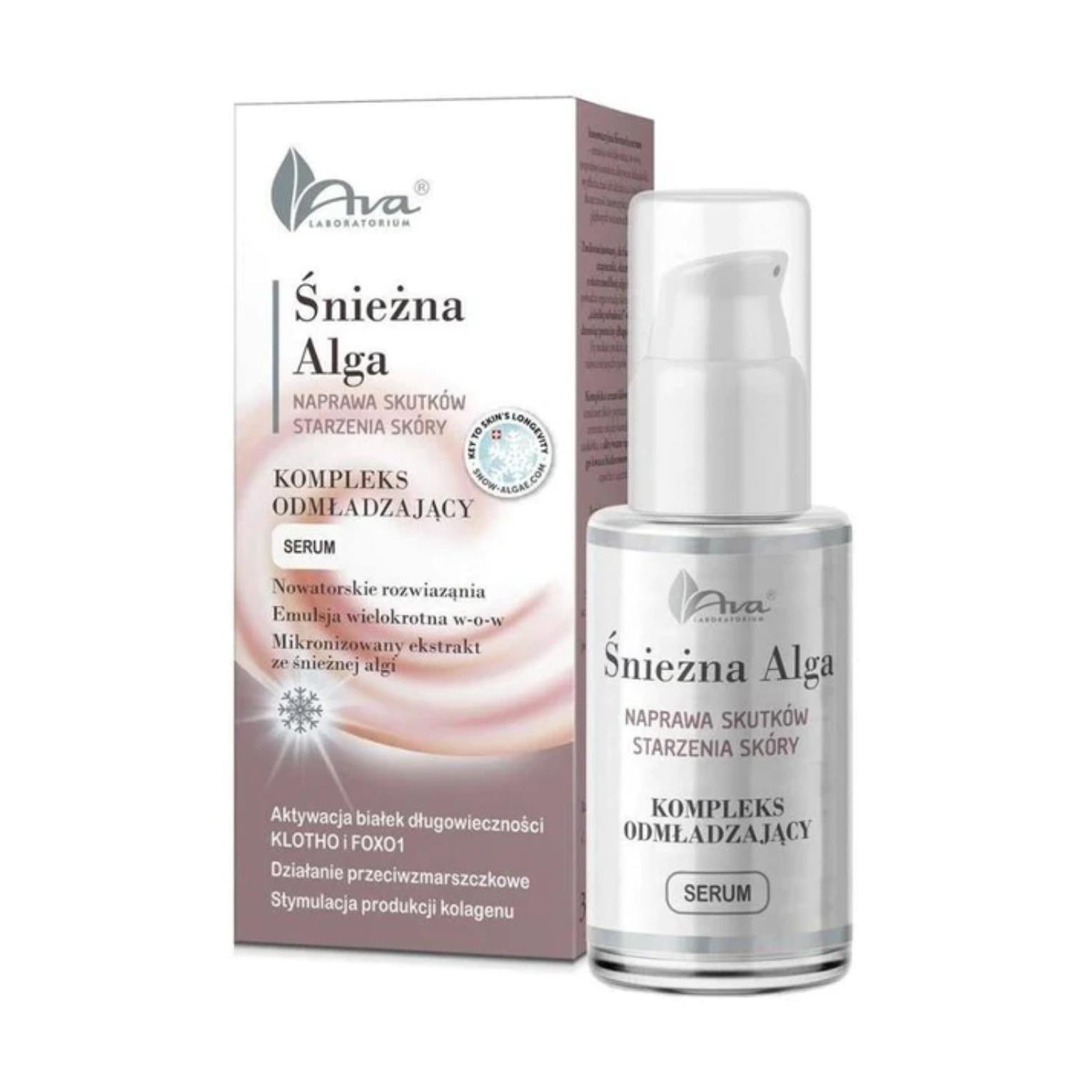 Ava śnieżna alga - kompleks odmładzający, serum, 30 ml