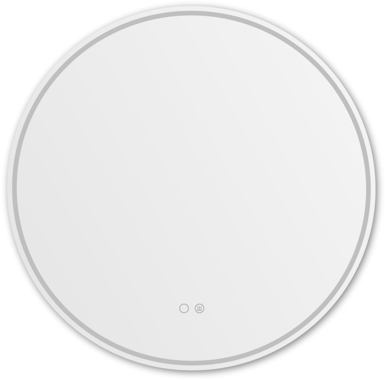 Zuma Line lustro 80 cm okrągłe z oświetleniem transparentne 003064-030826