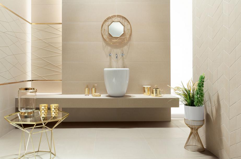 Tubądzin House of Tones white płytka ścienna 89,8x32,8 cm