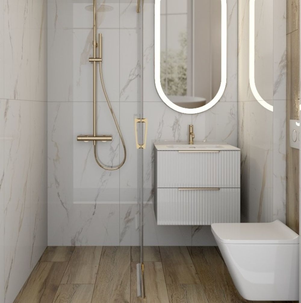 LaVita Lago zestaw miska z deską wisząca bez kołnierza spłukiwanie wirowe biały połysk 5900378344858