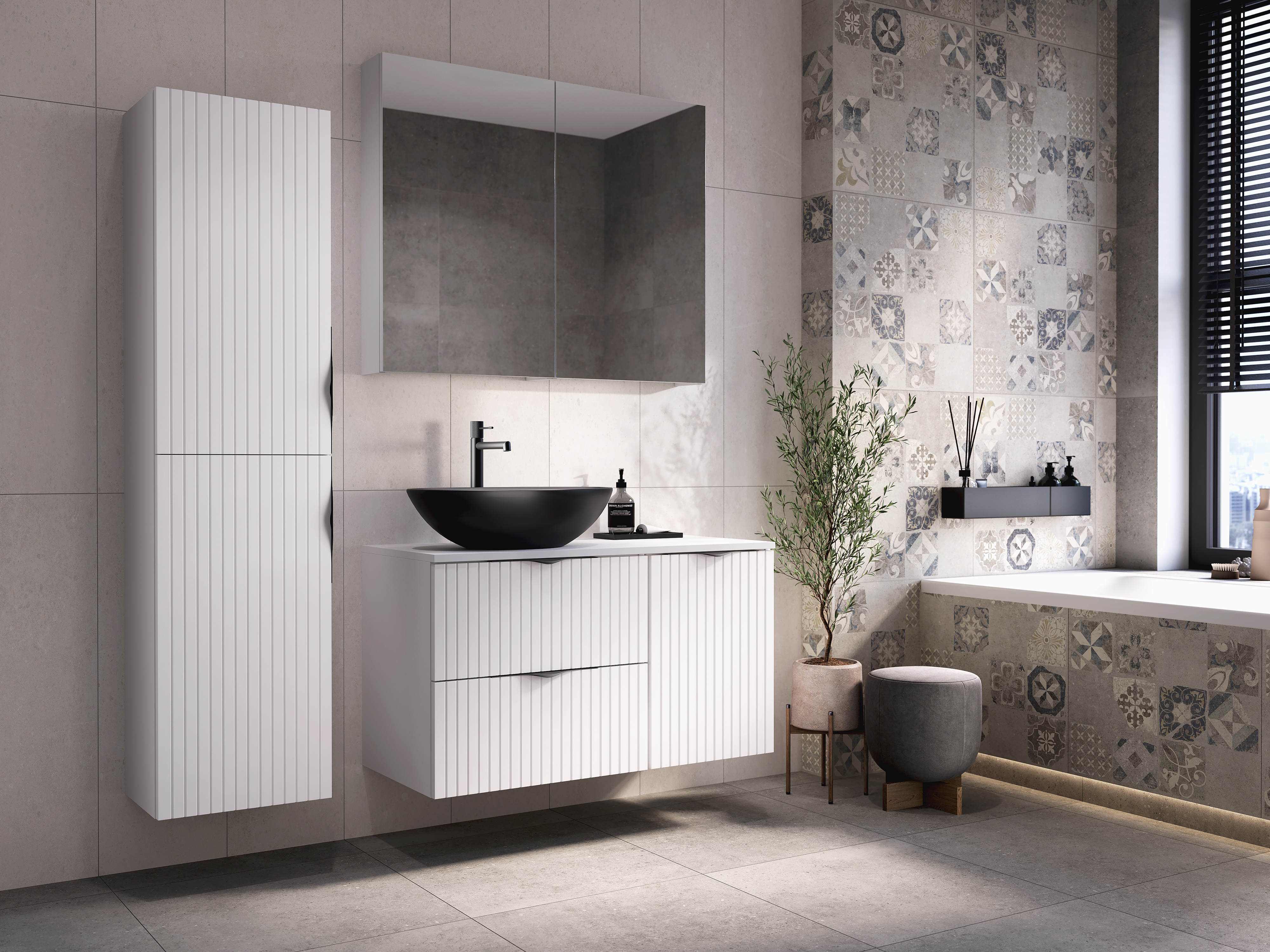 Cersanit Tirso blat 100x45 cm biały S1015-019