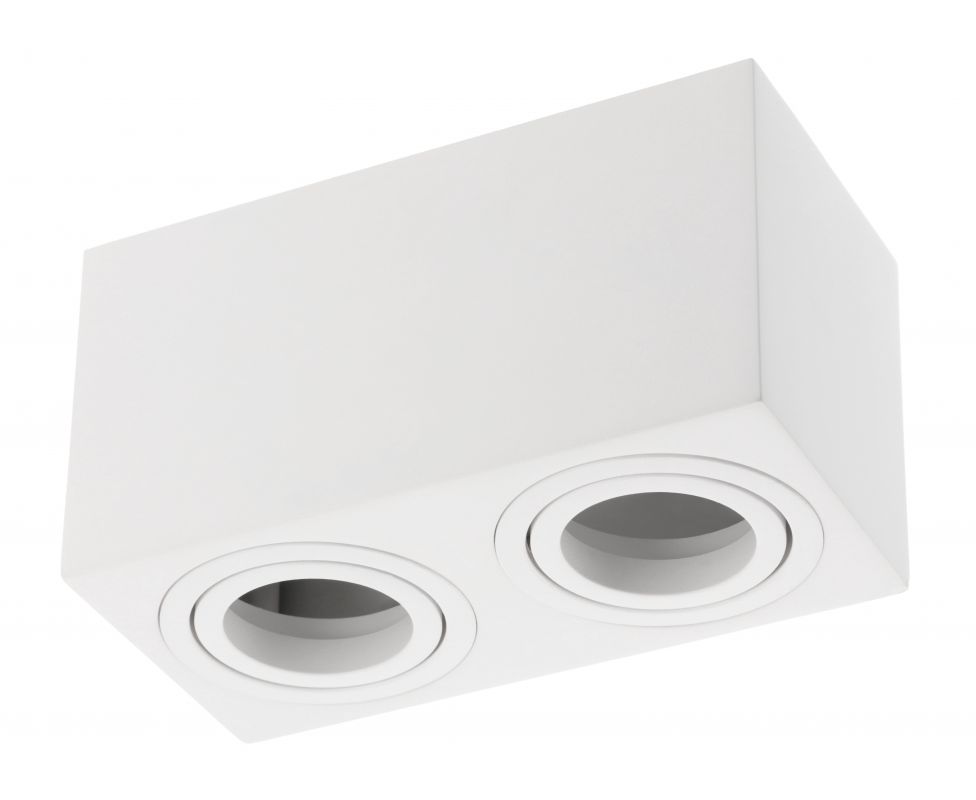 GTV Aveiro lampa podsufitowa 2x20 W biała OS-AVB80160KW2-10