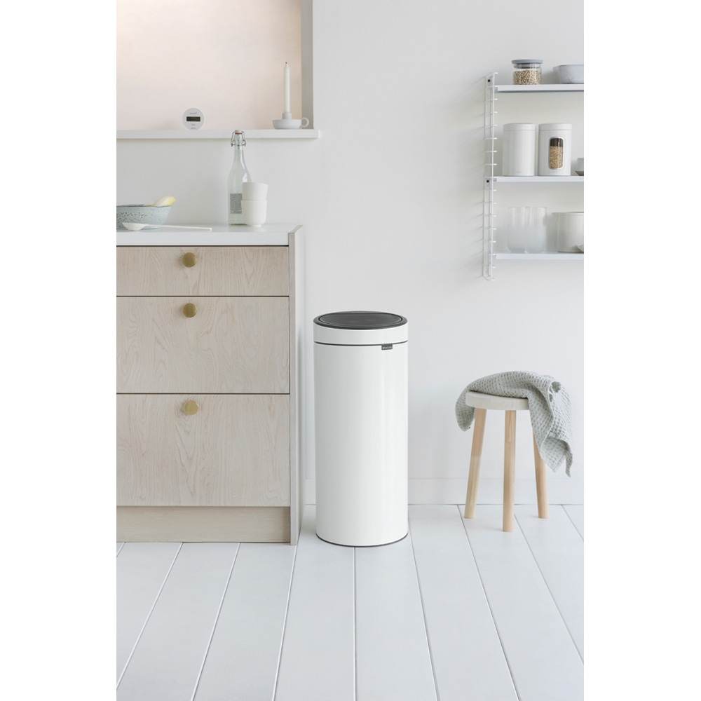Brabantia Touch Bin New kosz na śmieci 30 l biały 115141