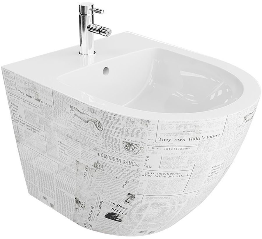 LaVita Sofi bidet wiszący biały/czarny