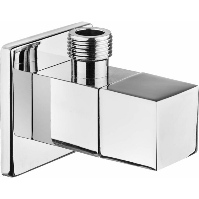 DEANTE Zawór kątowy ozdobny z głowicą ceramiczną kwadratowy z filtrem