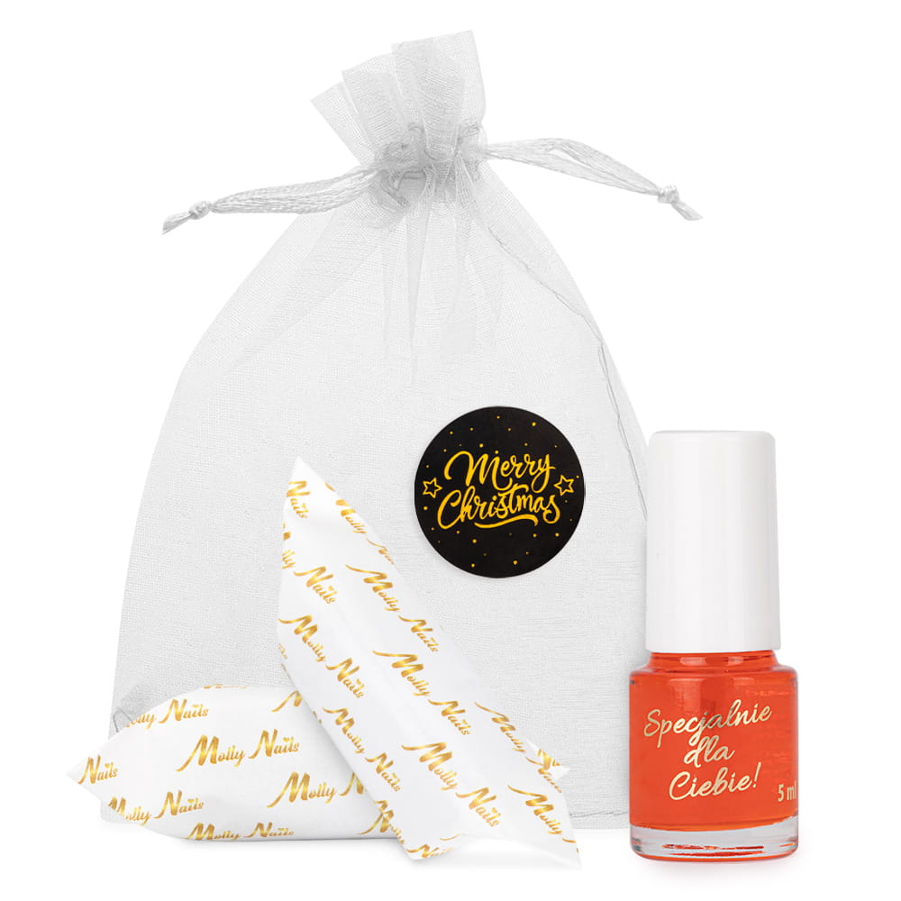 Oliwka okazjonalna do skórek i paznokci o zapachu truskawki z krówkami w ozdobnym woreczku 5ml