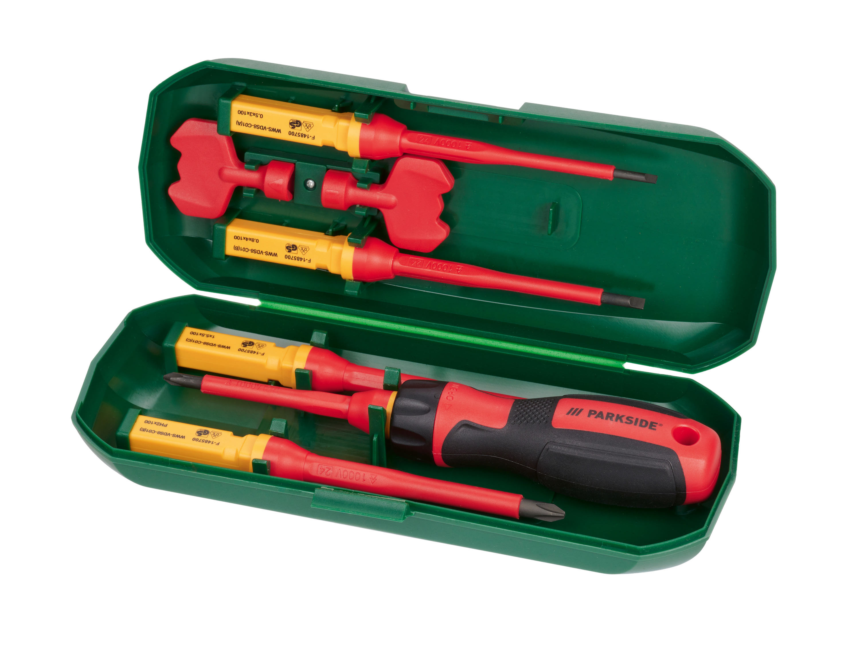 Parkside Zestaw wymiannych końcówek wkrętaków, do 1000 V