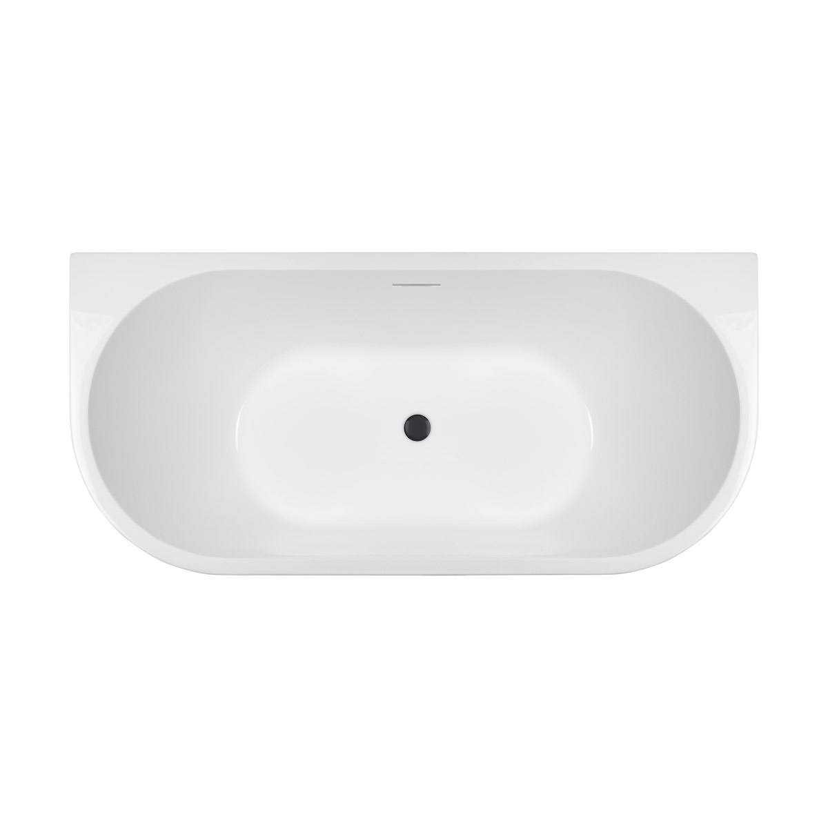 Darmowa Dostawa - Wanna przyścienna 170x80 cm owalna biała Oltens Delva abset6800