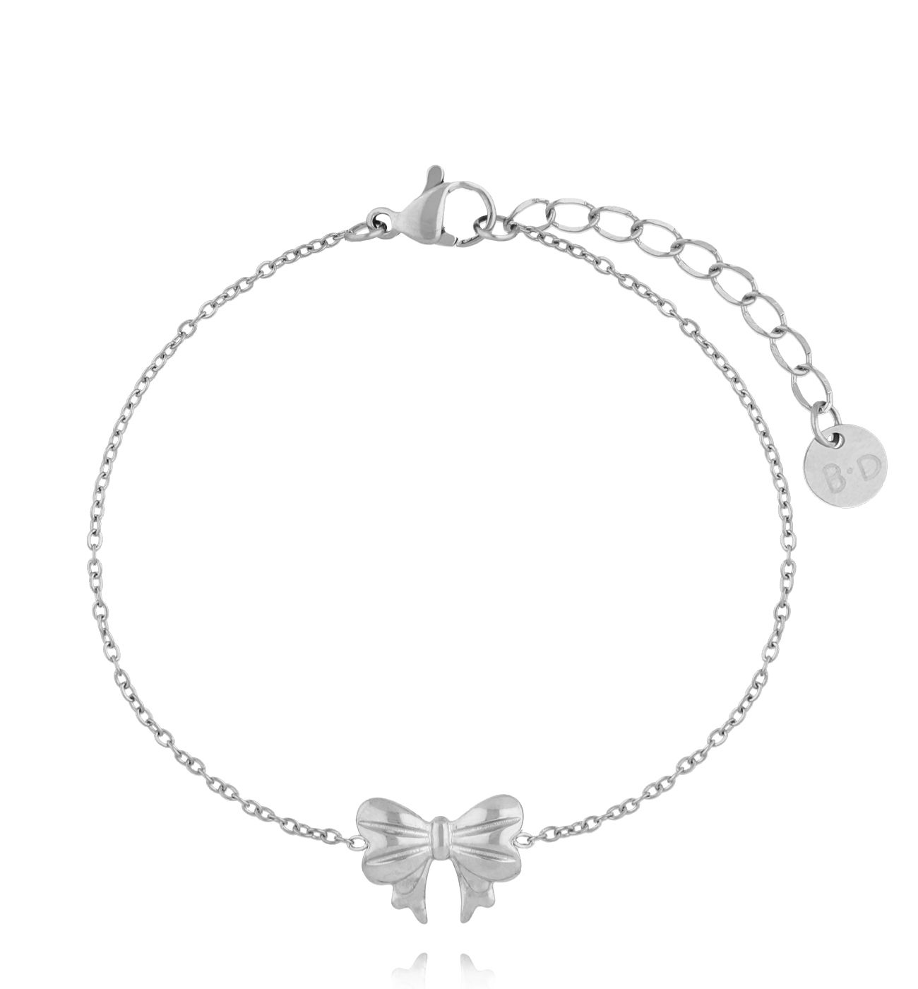 Bransoletka srebrna z kokardką BSY0331