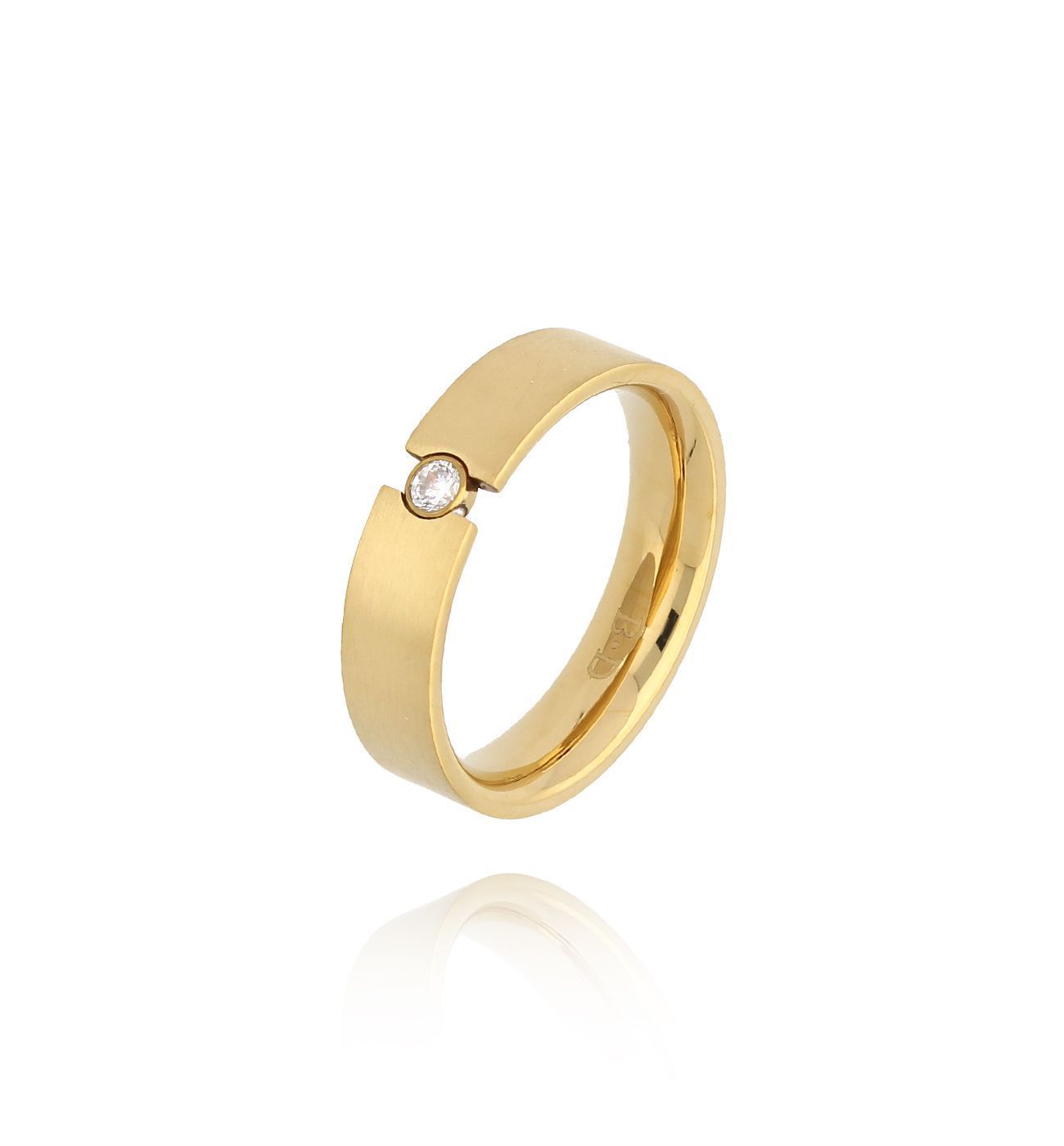 Obrączka złota z cyrkonią Nantes PSA0722