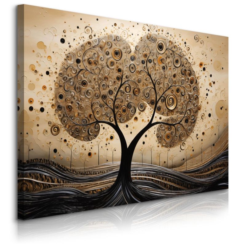 Obraz Muralo Abstrakcja Drzewo Wzory Geometryczne 70x50 cm 1 szt.