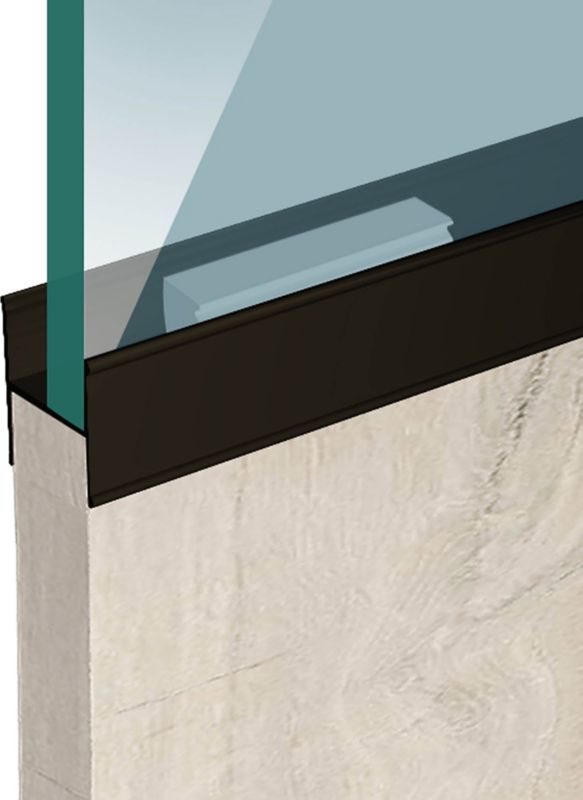 Profil łączący Valcomp Mars H18 2000 mm anoda czarny