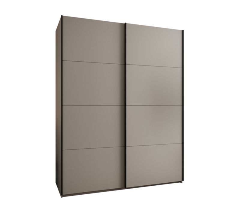 Szafa przesuwna Abiks LUX wysoka szer.200cm kaszmir/kaszmir/złoty 1szt.