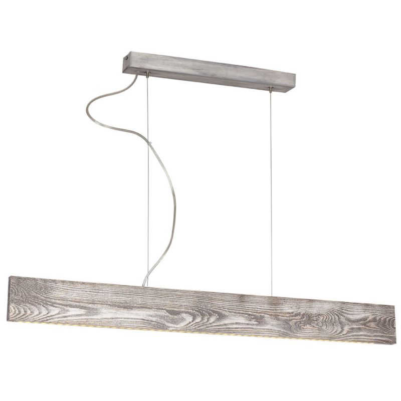 Lampa sufitowa wisząca Aldex Tuta 0873 szara szerokość 90 cm wbudowany LED 12W 1 szt.