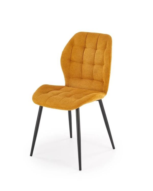 Krzesło Halmar tapicerowane K548 musztardowe 1 szt