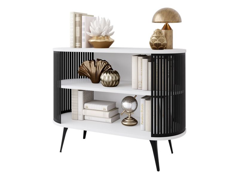 Komoda MIRJAN 24 Roenni czarny/biel arktyczna 1 szt.