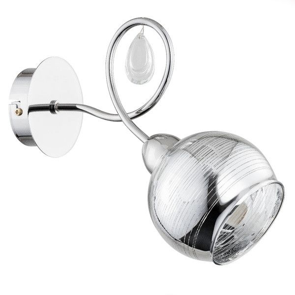 Kinkiet Alfa HOLGER dekoracyjny chromowany 1xE14x10W wym:24x29x12cm IP20 -1 szt.