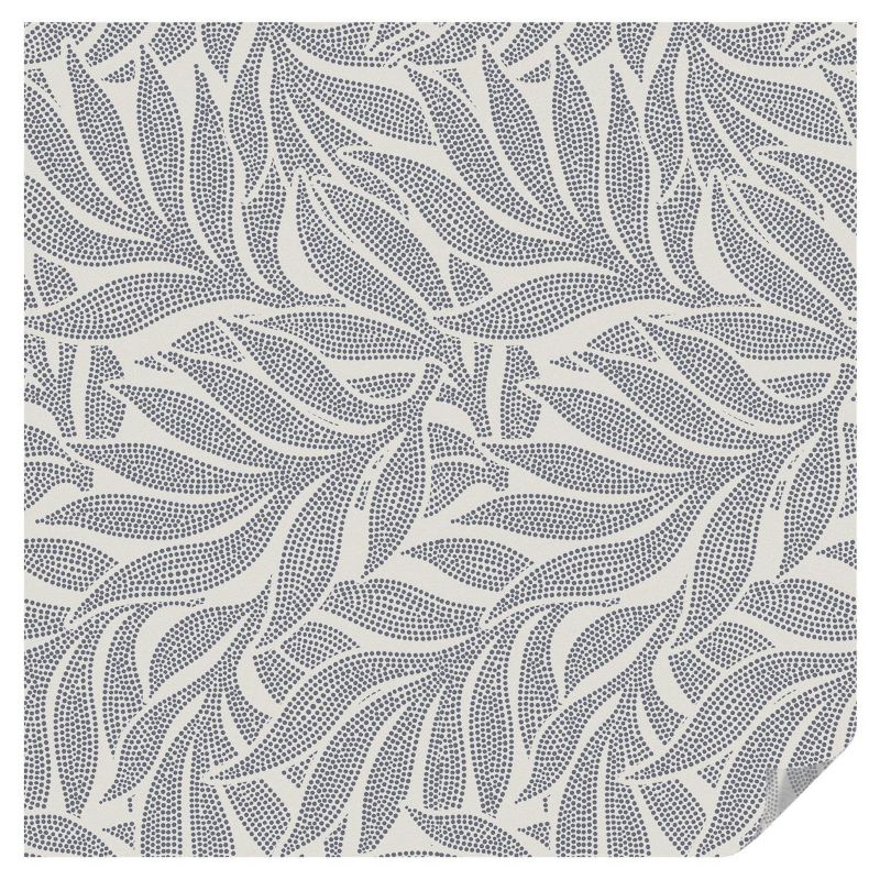 Naklejka Witrażowa Tulup 100x100 cm Folia na Szkło Elegancki wzór z liści w kropki 1 rol.