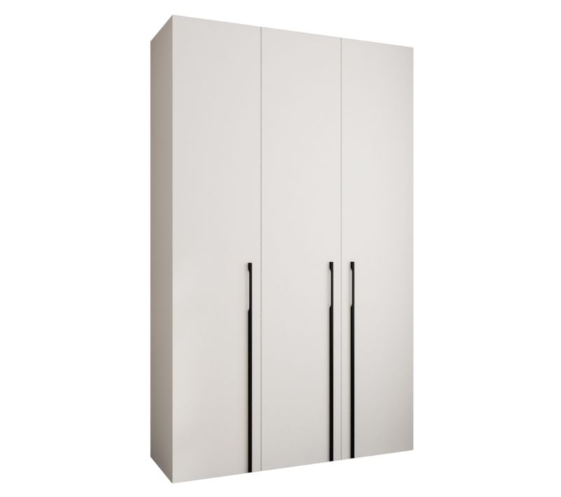 Szafa uchylna Garderoba COMO 3 150 (biały/czarny)