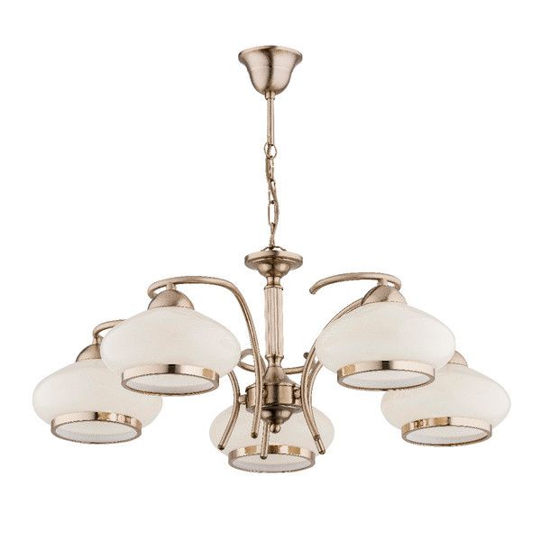 Lampa wisząca Alfa LANIA złota 5xE27x15W wym:59x59x59cm IP20 -1 szt.