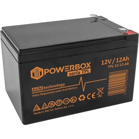 Akumulator Texas Bezobsługowy 12V 12Ah VRLA AGM 1 szt.