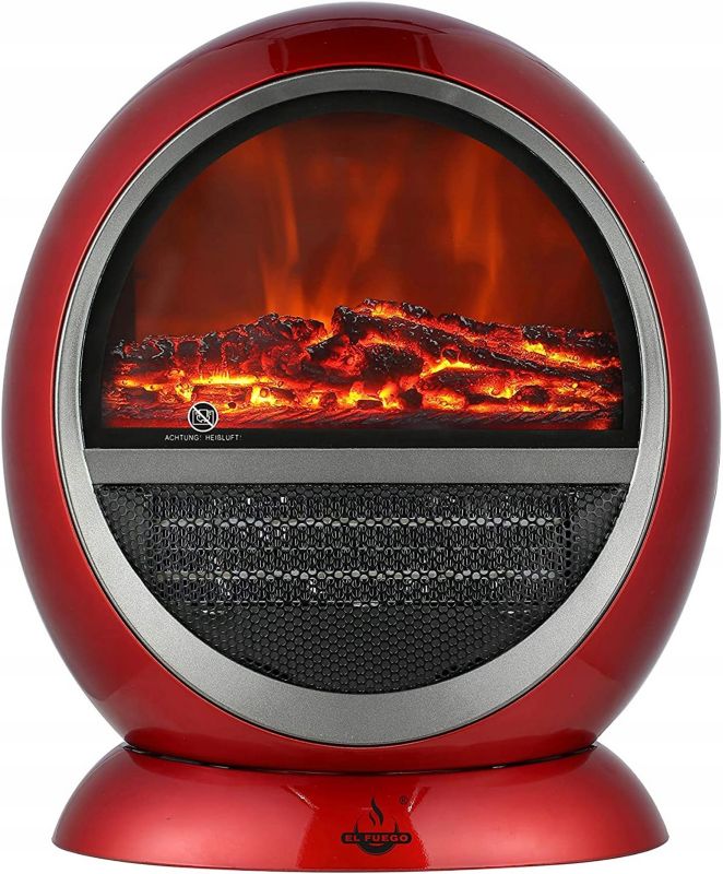 Kominek elektryczny EL FUEGO czerwony 1 szt