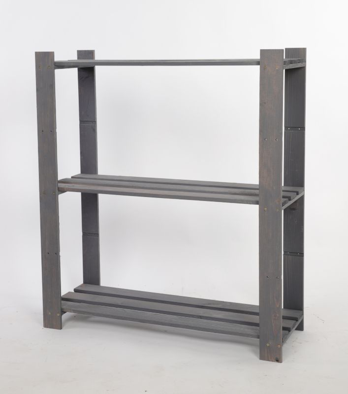 Regał drewniany sosnowy MODO24 impregnacja szara 90x80x28 cm solidny 1 szt.