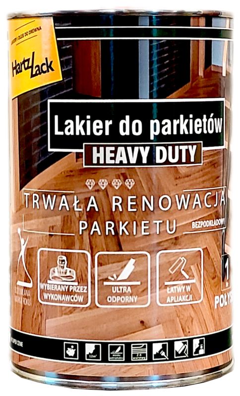 Lakier HartzLack Heavy Duty półmat 1 l