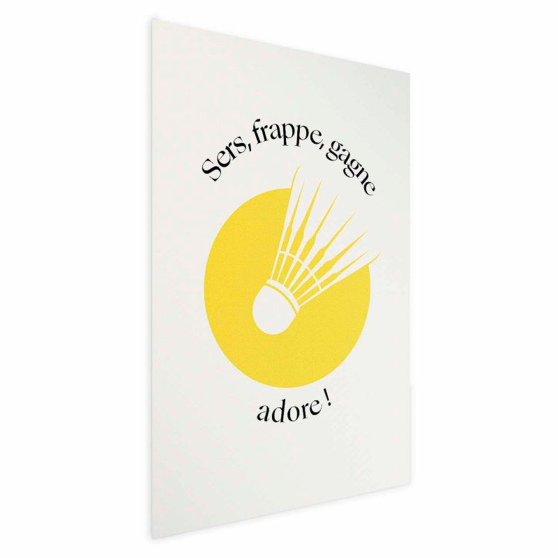 Plakat Artgeist Lotka do badmintona 40x60 cm bez ramy 1 szt