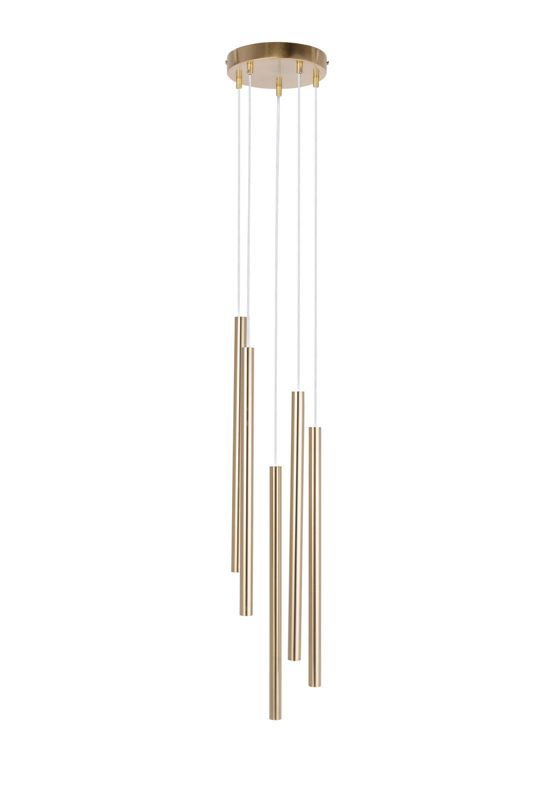 Lampa wisząca Sigma Lighting Sopel Lux 4186 złoty szczotkowany dekoracyjna 5xG9 x 1 szt.