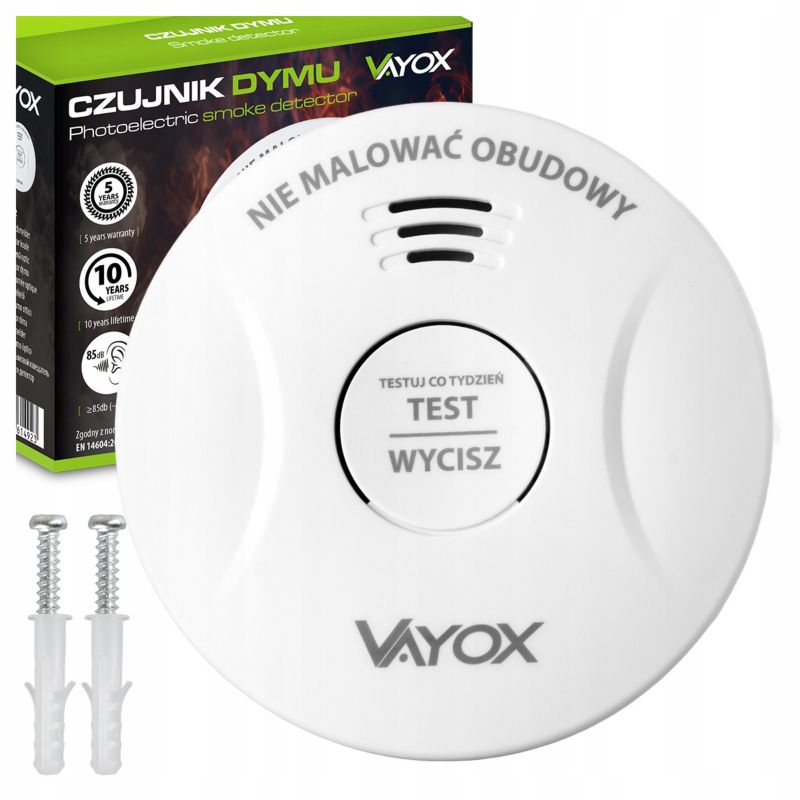 Czujnik dymu Vayox VA0412 bezprzewodowy 1 szt.