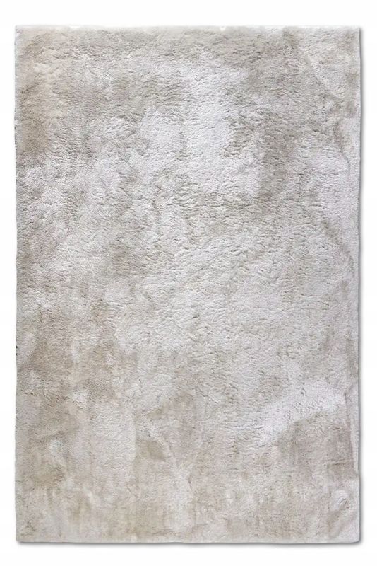 Dywan Hanse Home pluszowy shaggy do salonu 120x170cm, gruby kremowo beżowy w mazaje 1 szt.